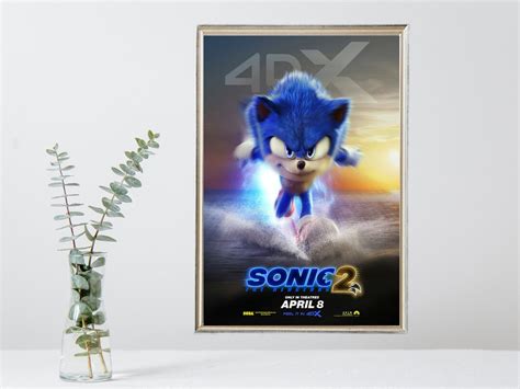 Sonic the Hedgehog 2 Movie Poster Vintage Movie Poster Limited Edition ...