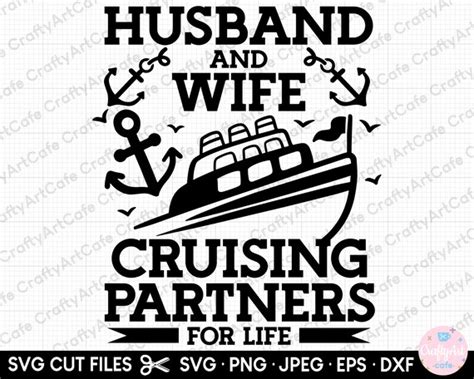 Cruise Svg Husband And Wife Couple Cruising Partners Etsy