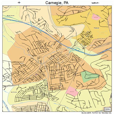 Carnegie Pennsylvania Street Map 4211336