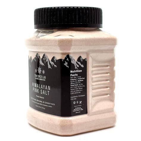 The Spice Lab Himalayan Pink Salt Super Fine 2 75 Tub Gourmet Pure