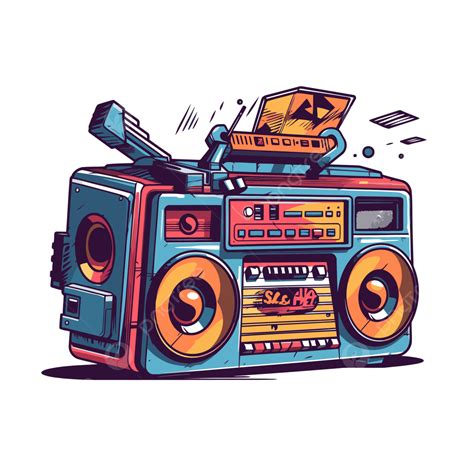 Boombox 클립 아트 Boombox 그림 만화 벡터 붐박스 클립 아트 만화 Png 일러스트 및 벡터 에 대한 무료