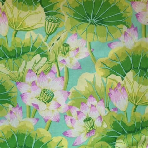 Kaffe Fassett Flowers Begonia Leaves Cobalt Free Spirit Fabric Etsy