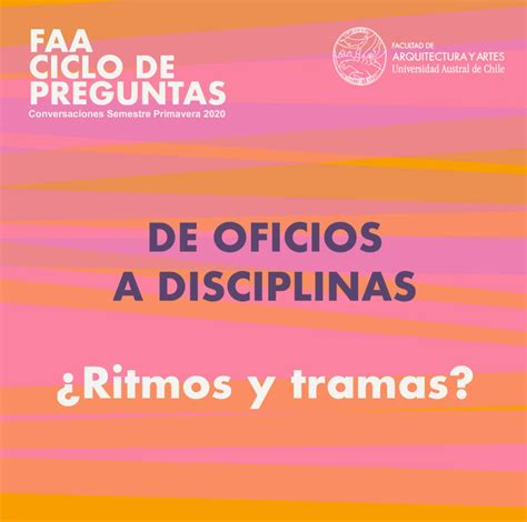 Ciclo De Preguntas Faa De Oficios A Disciplinas Ritmos Y Tramas