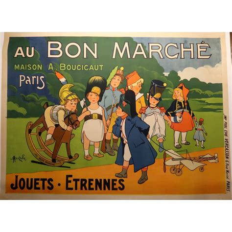 Lithographie Pour Le Bon March De De Marcellin Auzolle