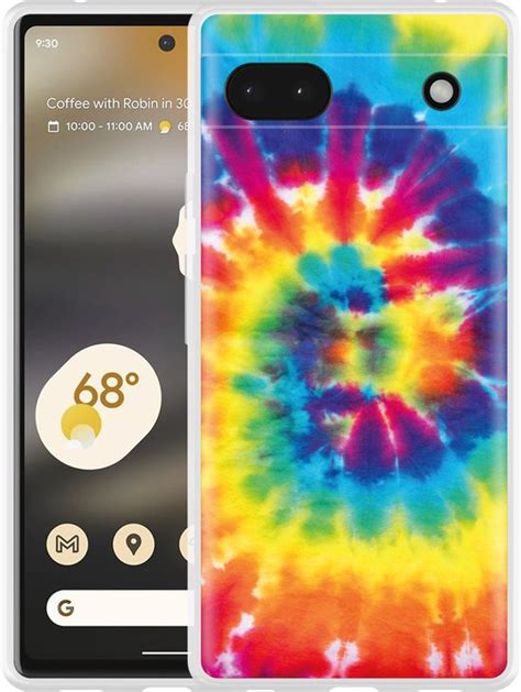 Cazy Hoesje Geschikt Voor Google Pixel 6a Tie Dye Bol