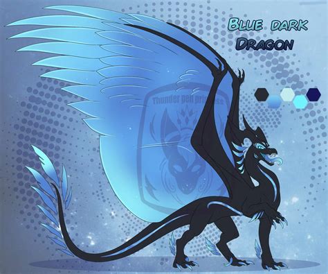 Dragon Adopt Dark Blue Close By Anais Thunder Pen On Deviantart