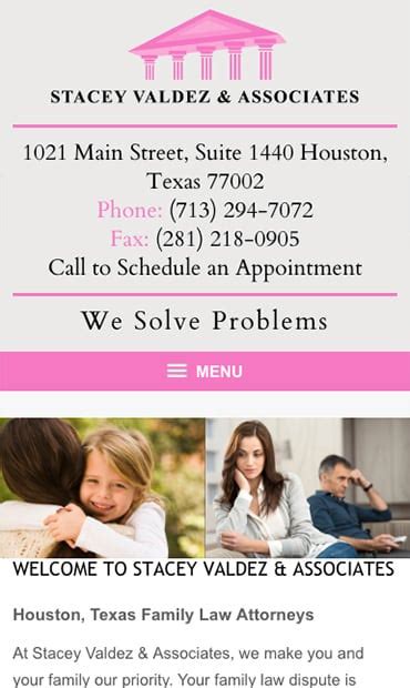 Houston Texas Family Law Firm Website