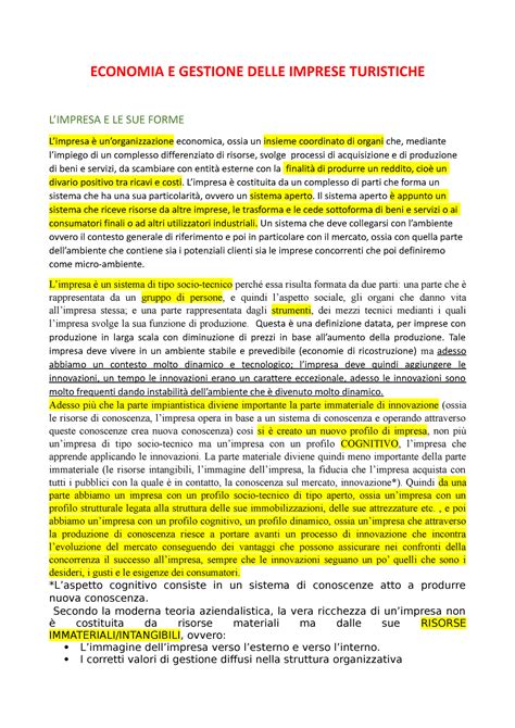 Economia E Gestione Delle Imprese ECONOMIA E GESTIONE DELLE IMPRESE