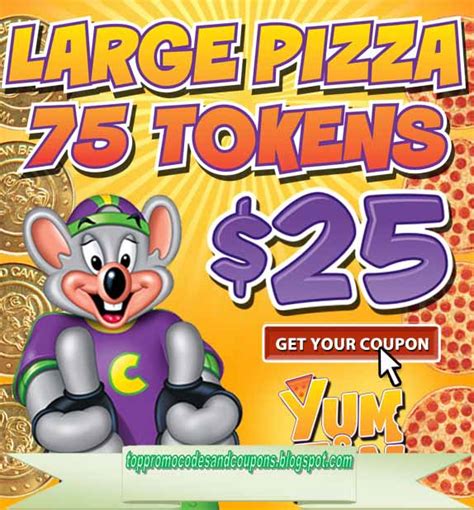 Free Promo Codes And Coupons Chuck E Cheese Coupons