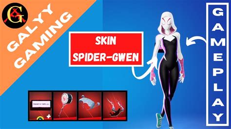 fortnite FR présentation et gameplay du skin spider gwen top 1