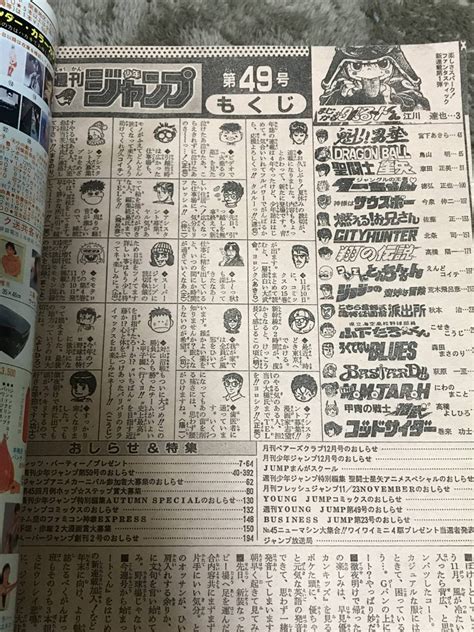 1988年 49号 週刊少年ジャンプ まじかるタルるートくん 初連載号 ドラゴンボール ジョジョ 聖闘士星矢 シティーハンター少年ジャンプ