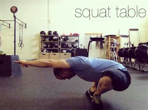 Squat Table Squats Exercise Workout