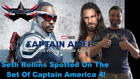 Seth Rollins Spotted On The Set Of Captain America 4 YouTube