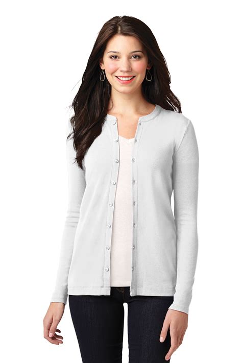 Port Authority Lm1008 Ladies Concept Stretch Button Front Cardigan