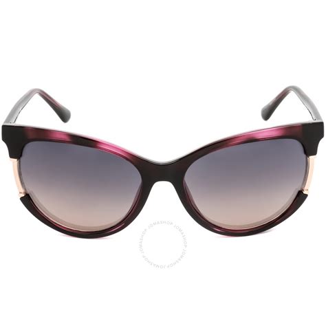 Guess Violet Gradient Cat Eye Ladies Sunglasses Gu7725 83z 57