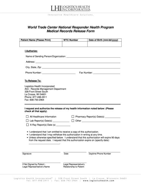 Medical Record Release Form Pdf Fill Out Sign Online DocHub