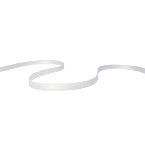 Pure White 5mm Satin Ribbon Double Sided DIY Invitations