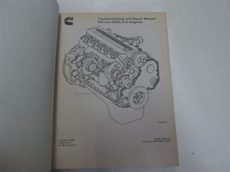 2006 Cummins ISB QSB5 9 44 Engines Troubleshooting Repair Manual NEW