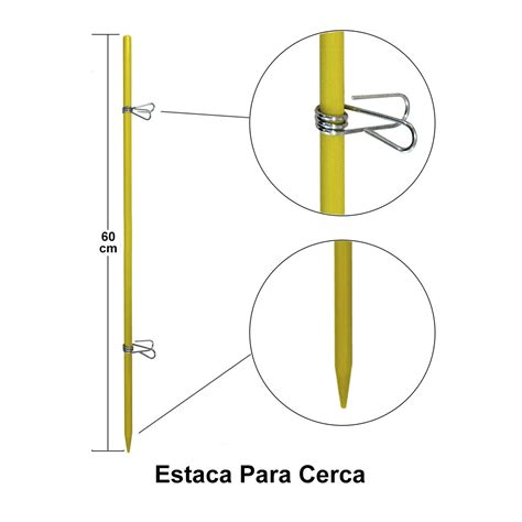 Kit Eletrificador Estacas Cerca El Trica C Es Gatos Boi M