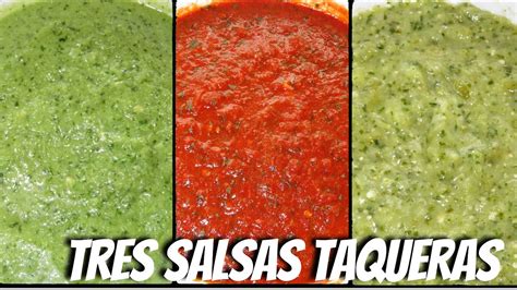 Como Hacer Salsas Taqueras En Tres Diferentes Formas Para Fiestas