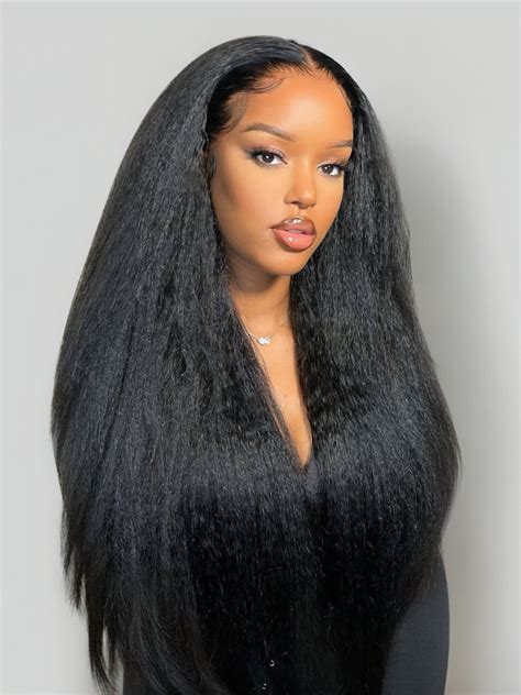 Bogo Nadula 4c Kinky Straight 4x075 Lace Part Wigs With Pre Plucked Hairline