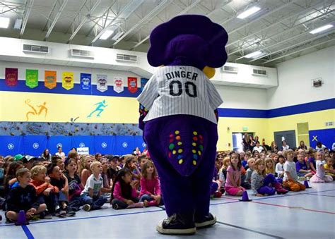 Colorado Rockies owner brings team mascot, positive message to Monfort ...