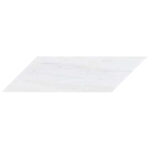 Bianco Dolomite Premium X Chevron Honed Marble Tile Tilebar