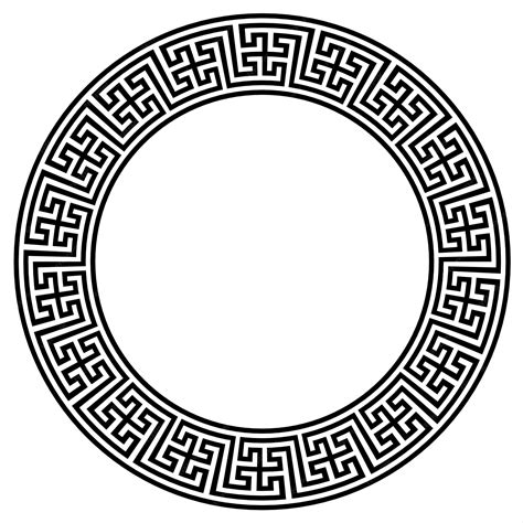 Premium Vector | Circular vector Greek ornament EPS, national antique