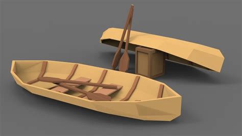 3D Low Poly Stylized Boat Lowpoly model - TurboSquid 2034531