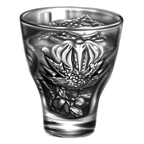 Shot Glass Sketch Graphic · Creative Fabrica