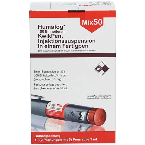 Humalog Mix E Ml Kwikpen Injektionssusp St Mit Dem E Rezept