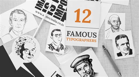 12 Famous Typographers to Inspire You - ADMEC Multimedia Institute