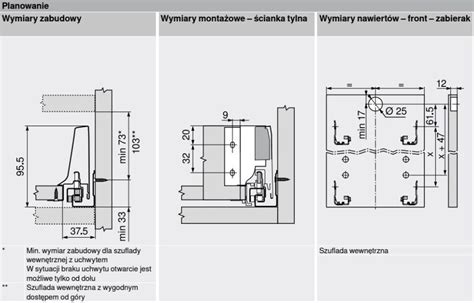 Szuflada Wewn Trzna Tandembox Antaro Z Hamulcem Wys M Mm D