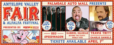 2019 Antelope Valley Fair and Alfalfa Festival Concert Series Announcement