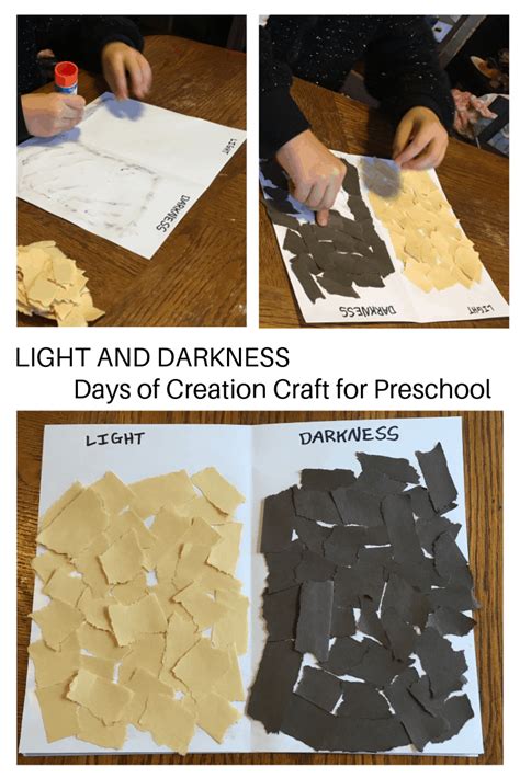 Light And Darkness Days Of Creation Craft For Kids Out Upon The Waters