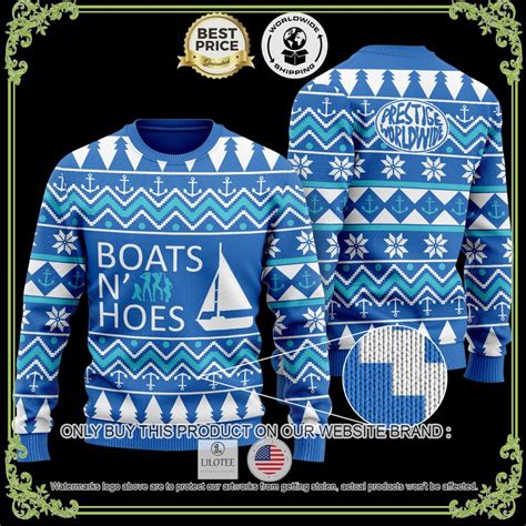 New Step Brothers Boats N Hoes Blue Sweater Shirtnation Shop