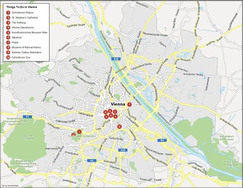 Map of Vienna, Austria - GIS Geography