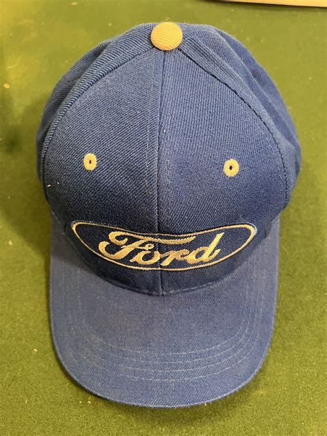 Ford Motors Logo Cap Hat Blue Oval Adjustable Offic Gem