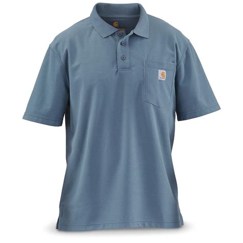 Carhartt Mens Contractors Work Pocket Polo 655000 Shirts At