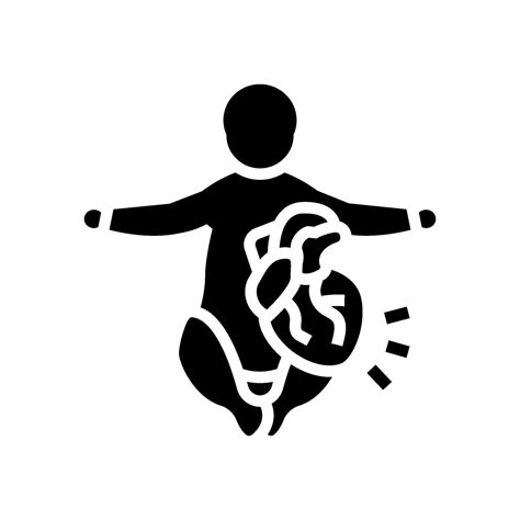 congenital heart disease cardiology glyph icon illustration 58404121