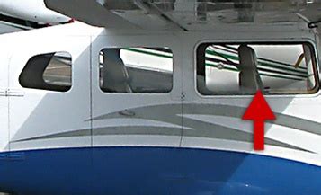 Door Window Non Openable Right Cessna 206 Super Skywagon