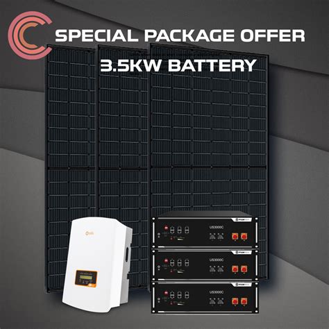 Hybrid Solar Inverter System / 3.5KW Battery Storage - Solar Bright