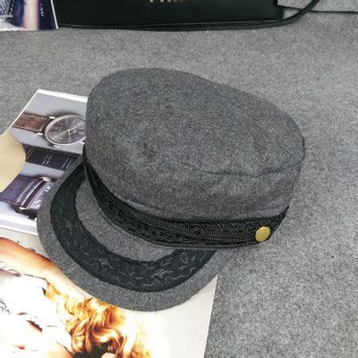 Женский Картуз, Кепи, Фуражка с Кружевом Серый, В Наличии, Серый, One ...