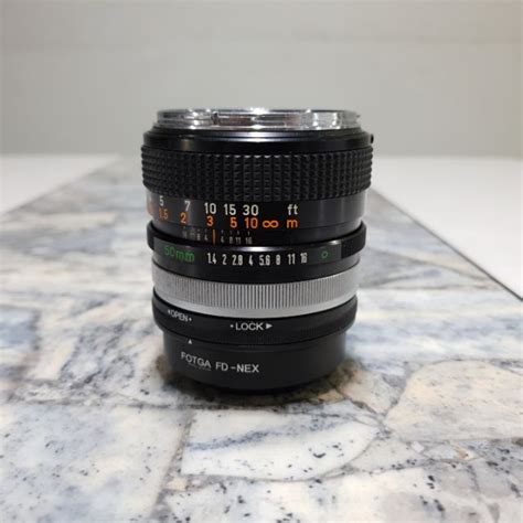 Used Manual Lens Canon Fd 50mm F14 Power Bokeh For Sony Emount