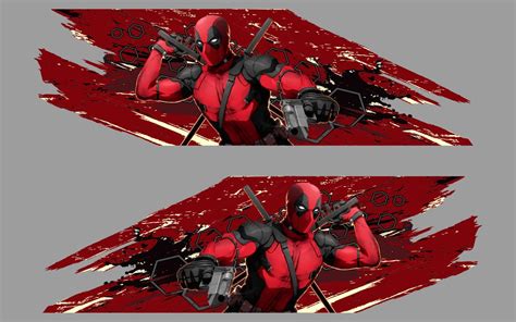 Deadpool Car Side Wrap Color Vinyl Sticker Custom Graphics Etsy