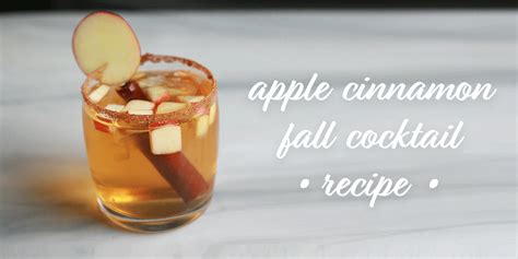 Apple Cinnamon Fall Cocktail Recipe The Simple Venture Fall