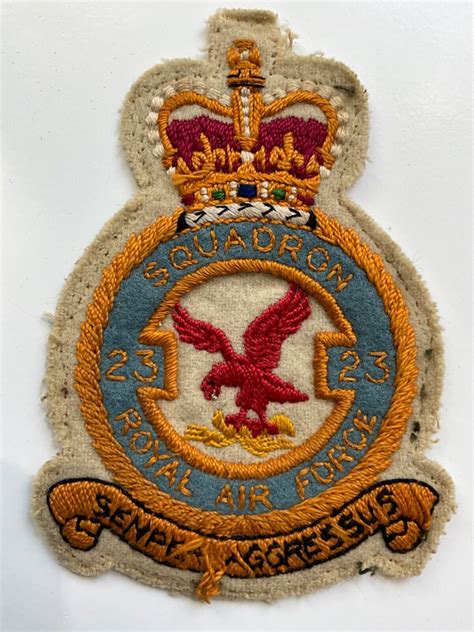 Original Raf 27 Squadron Flying Suit Cloth Patchbadge Ebay