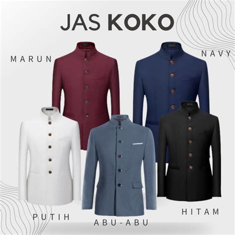 Jual Jasko Mandarin Jasco Polos Pria Jas Koko Baju Muslim Pria