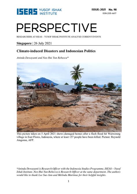 2021 098 Climate Induced Disasters And Indonesian Politics Sealionplus