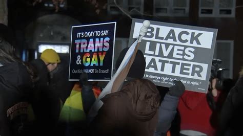 Stoughton Ma High School Protest For Pride And Black Lives Matter Flags